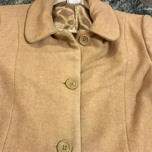 Blair Beautiful Vintage 65/35 Wool/Polyester Blend Button Up Coat Size Large - Picture 3 of 8